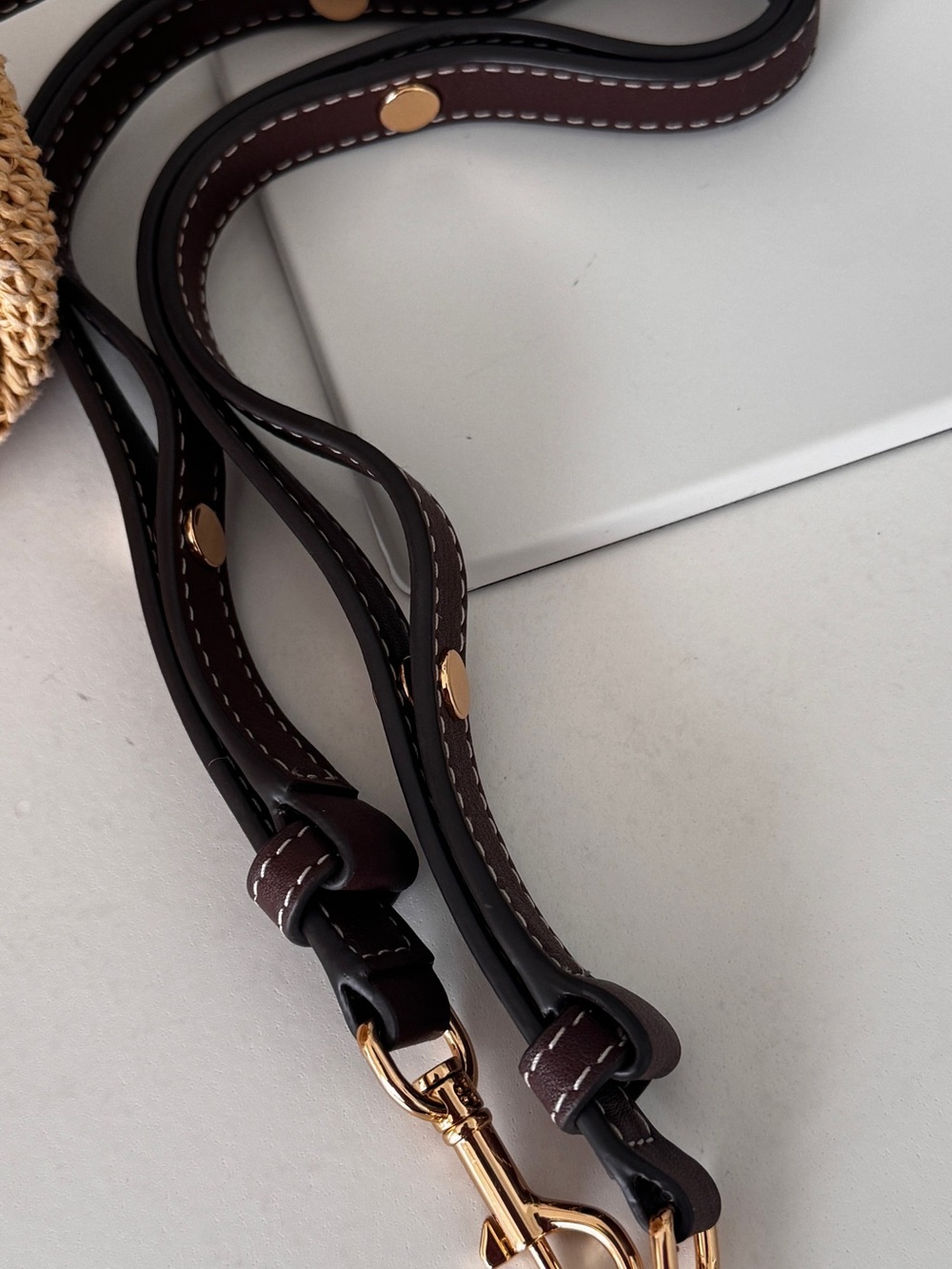 Tory Burch Romy Raffia Straw Bucket Bag - Picture 16 of 16